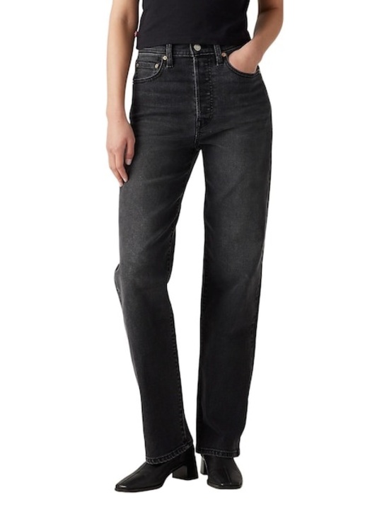 Levi's Denim - Levi’s Ribcage High-Rise Straight Leg Women’s Jeans - Black